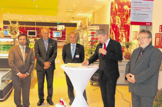 Einweihung des Rewe-Markts im Gewerbegebiet Aue